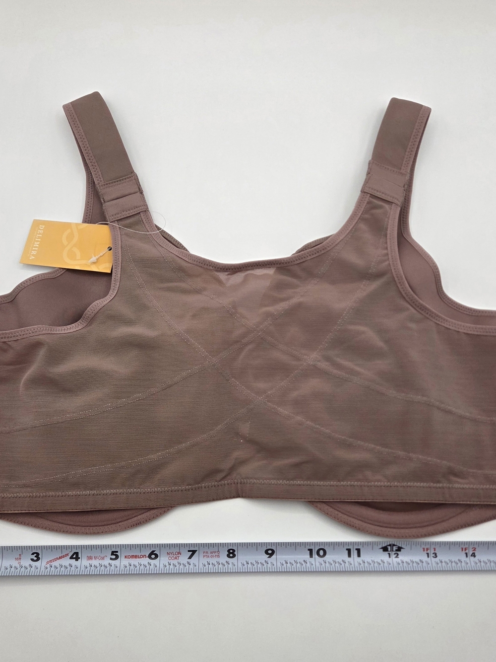 NWT 44DD Front Close Plunge Back Posture Correcting Full Coverage Unlined Bra - Picture 5 of 17